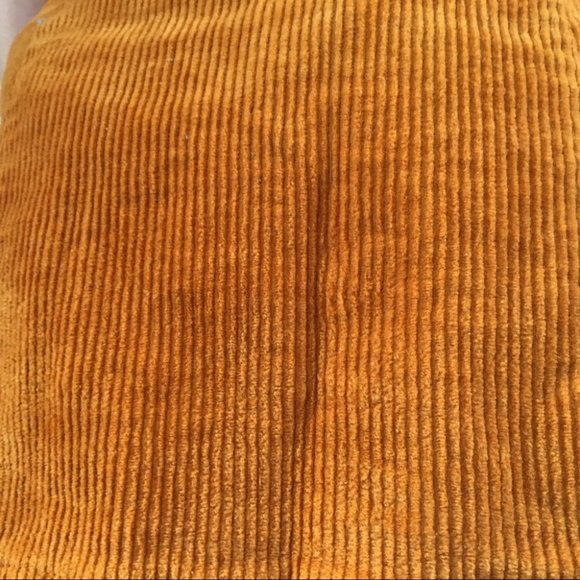 Forever 21 Burnt Orange Corduroy Button Down High Waisted Mini Skirt Size Small - Picture 8 of 9